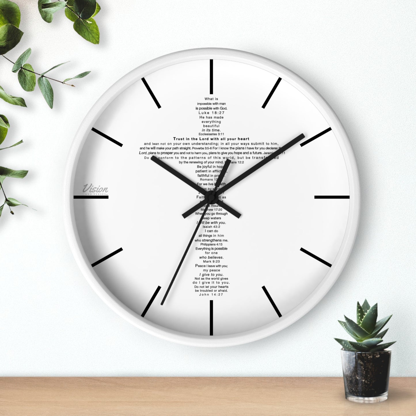 The Challenge Cross - Wall Clock