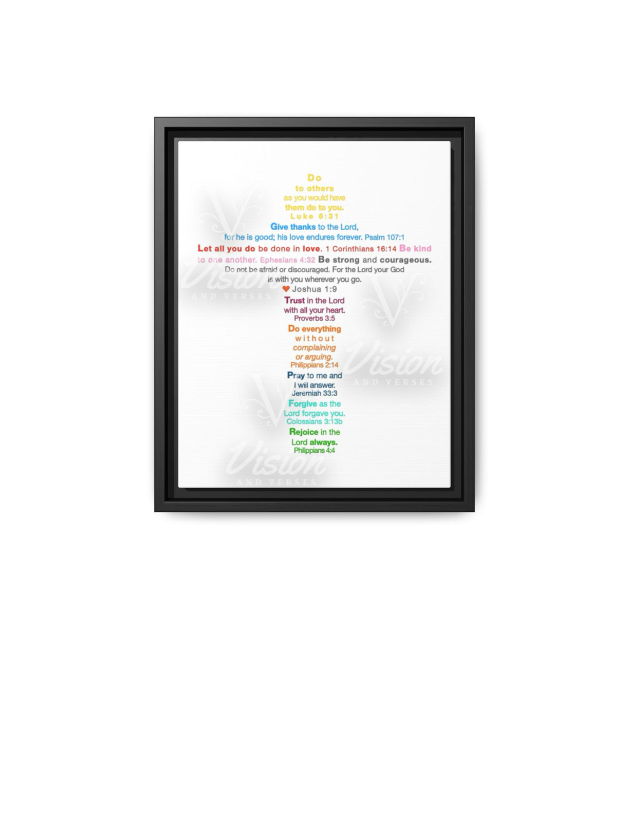 The Kids Cross - Framed Canvas Wall Art