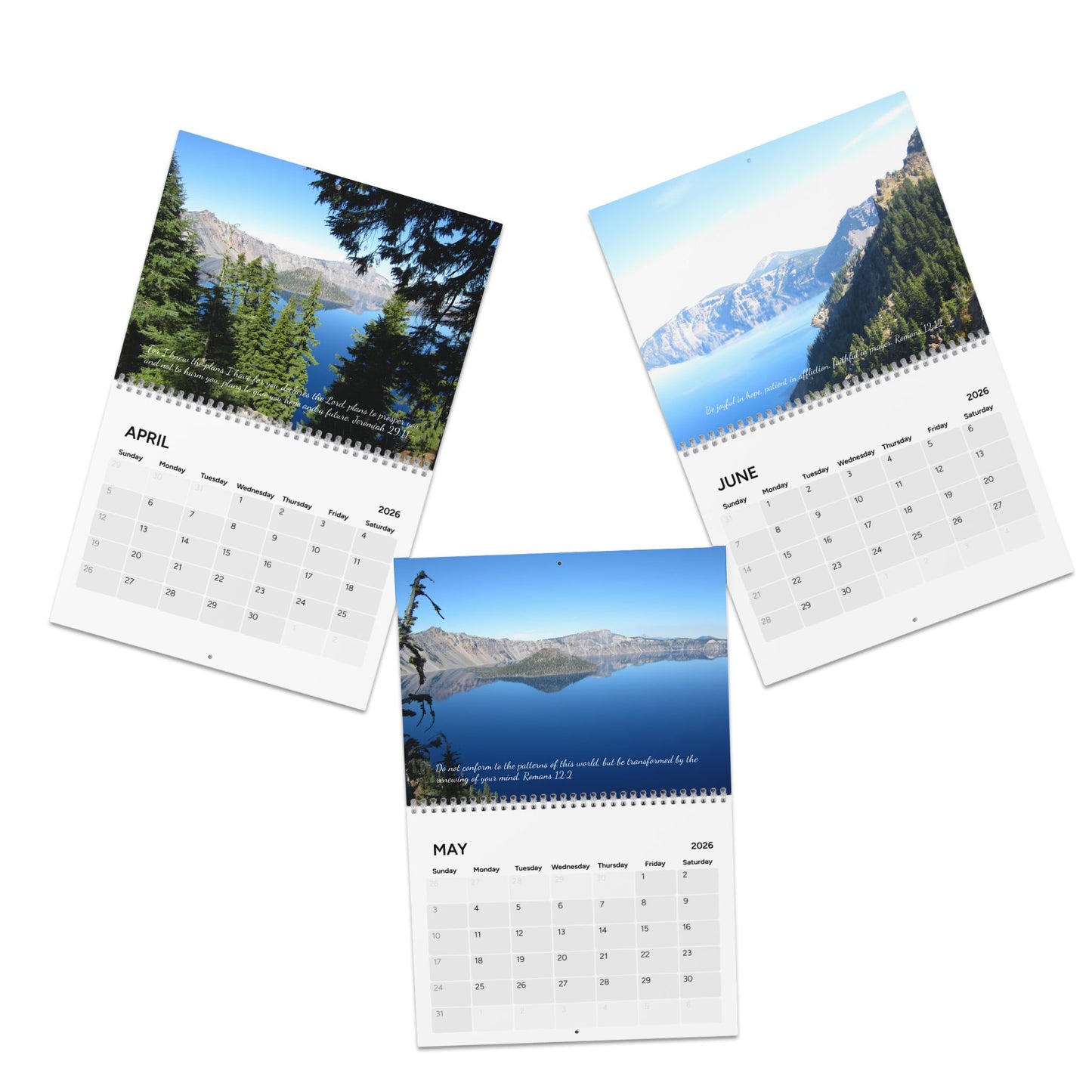 2026 Inspirational Desk Calendar (The Challenge Cross)