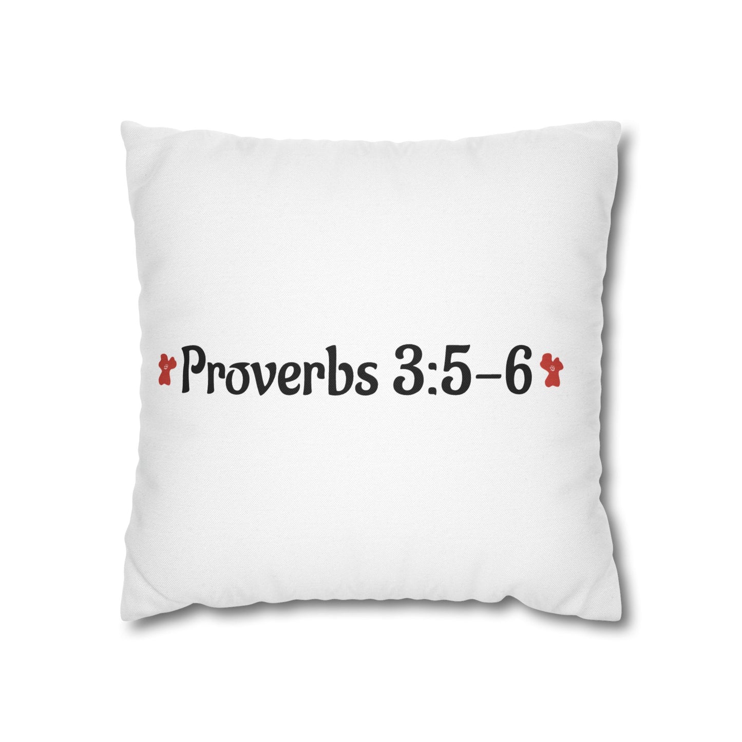 Charming Poppy Pillowcase (Proverbs 3:5-6)