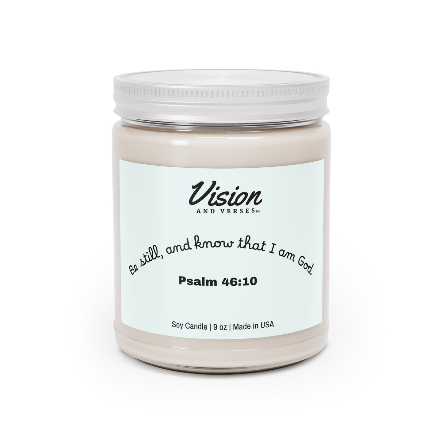 Psalm 46:10 | Scripture Scented Soy Candle (9oz)