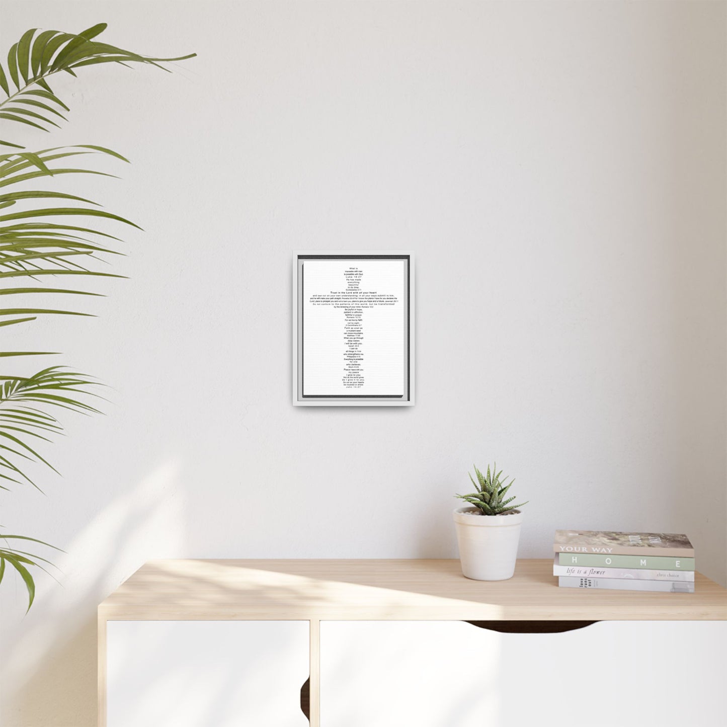 The Challenge Cross - Framed Canvas Wall Art