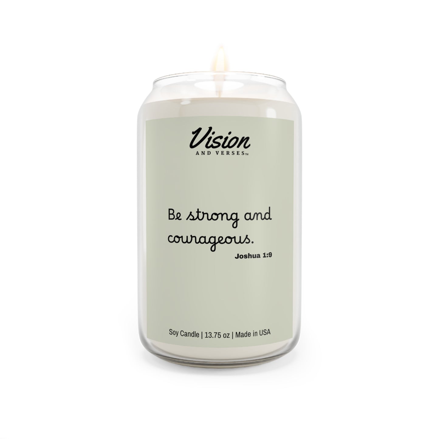 Joshua 1:9 | Scripture Scented Soy Candle (13.75oz)