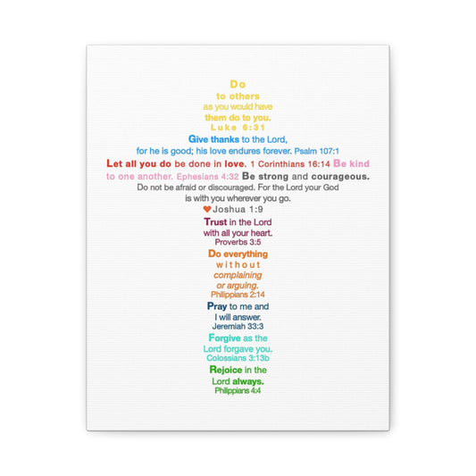 The Kids Cross - Unframed Canvas Wall Art