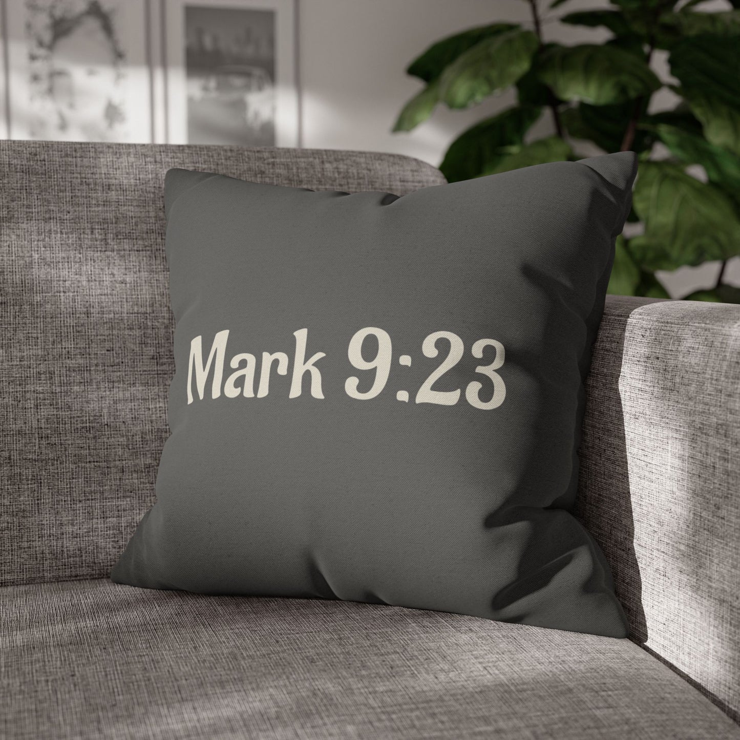 Charming Scripture Pillowcase (Mark 9:23)