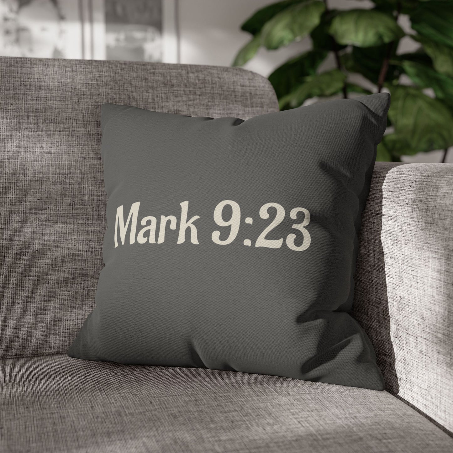 Charming Scripture Pillowcase (Mark 9:23)