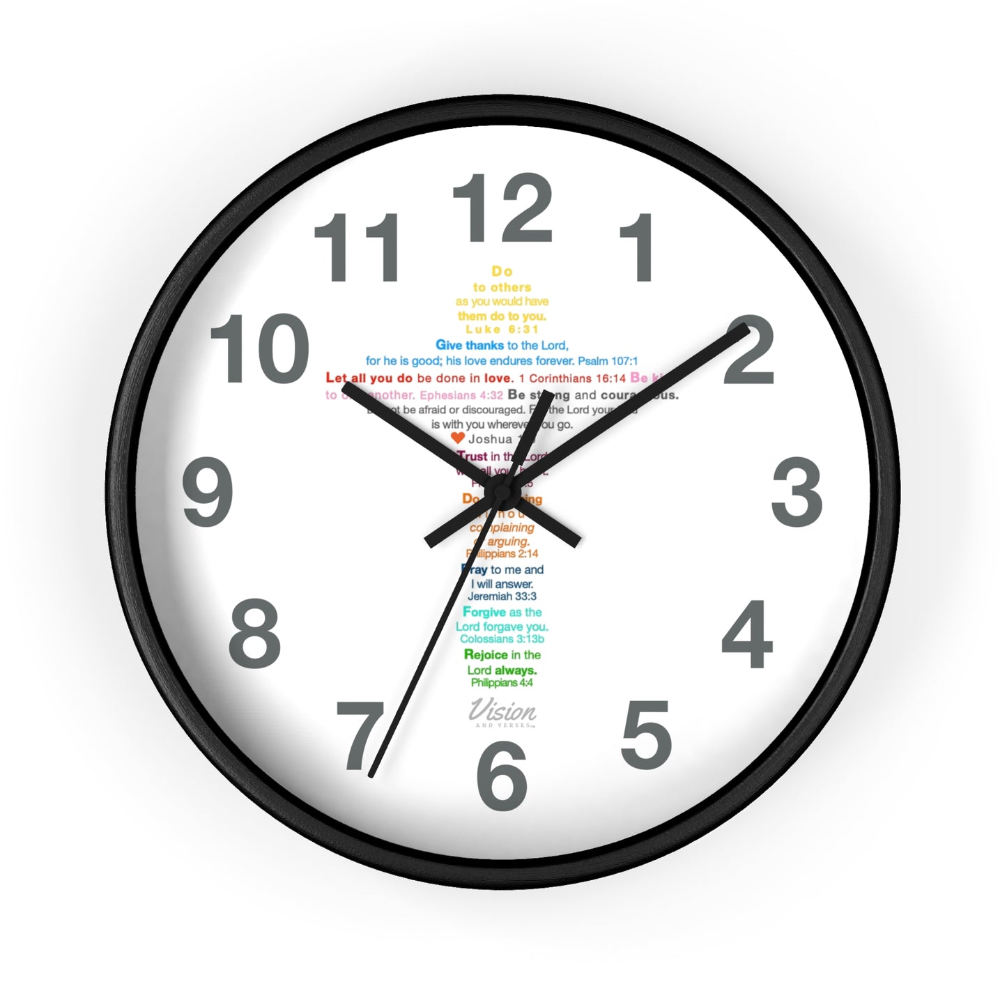 *MOST SOLD* The Kids Cross - Wall Clock (numbers)