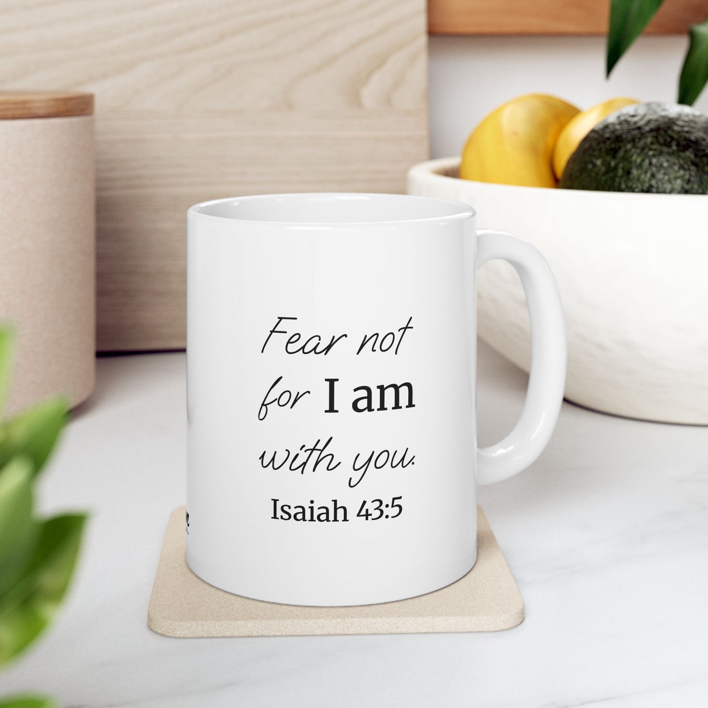 *NEW* Inspirational White Ceramic Mug (11oz, 15oz) | Isaiah 43:5