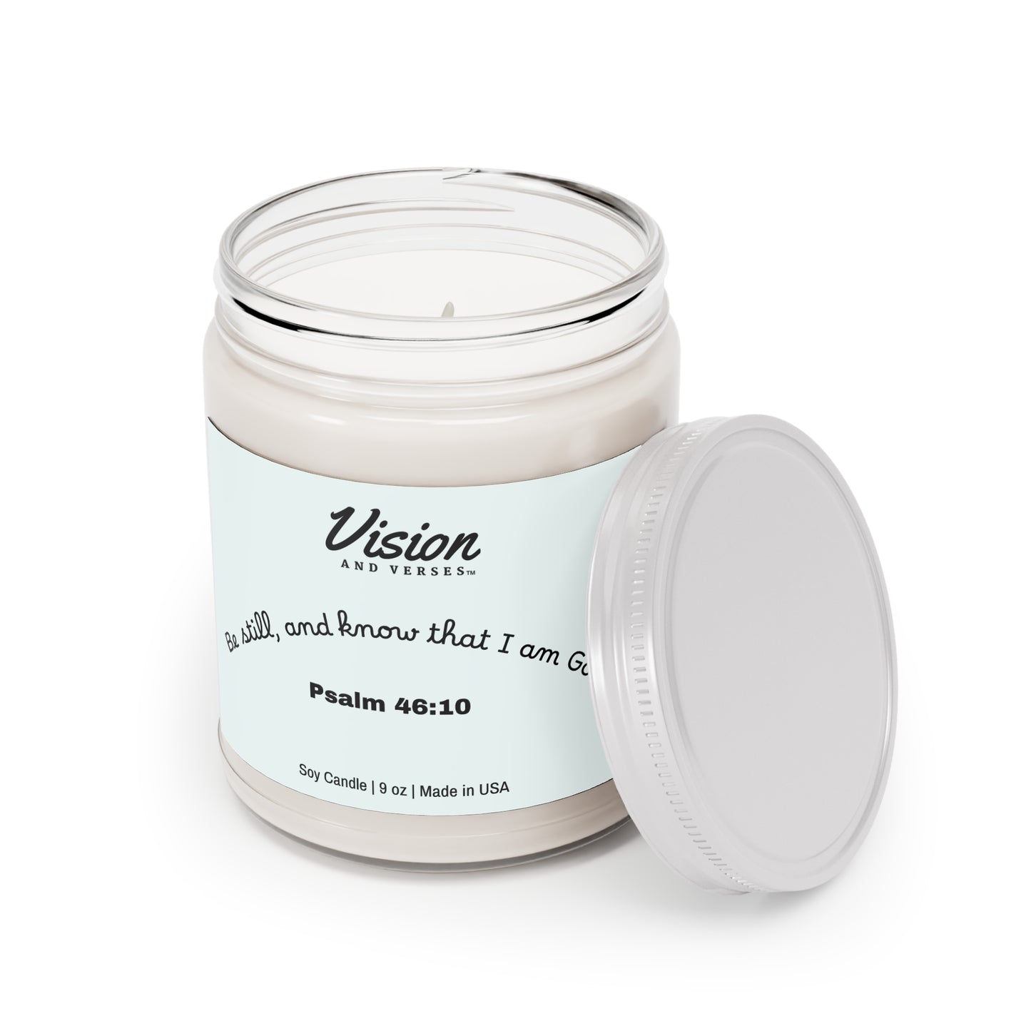 Psalm 46:10 | Scripture Scented Soy Candle (9oz)