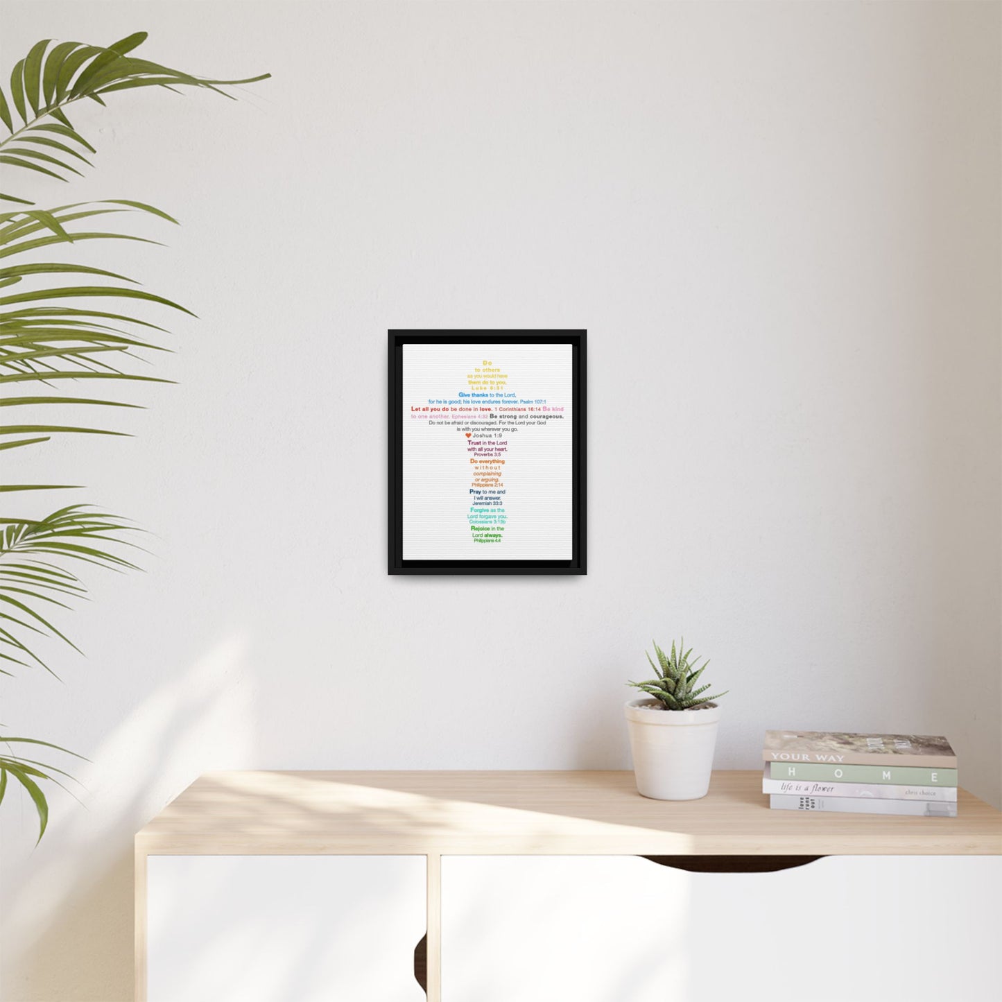 The Kids Cross - Framed Canvas Wall Art
