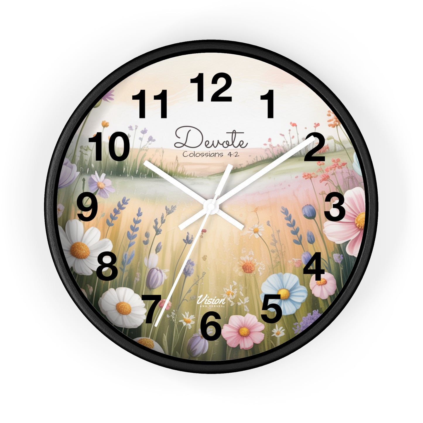 *NEW* Faithful "Devote" Wall Clock (Colossians 4:2)