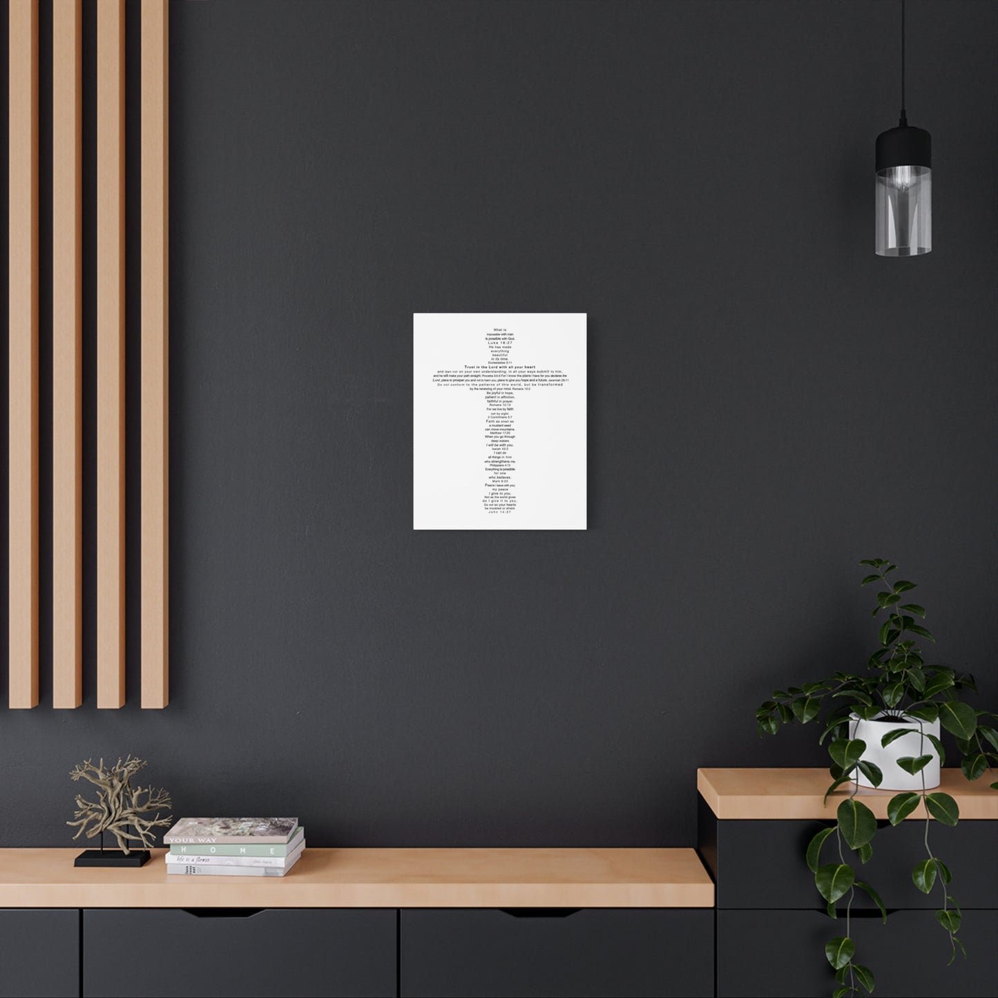 The Challenge Cross - Unframed Canvas Wall Art