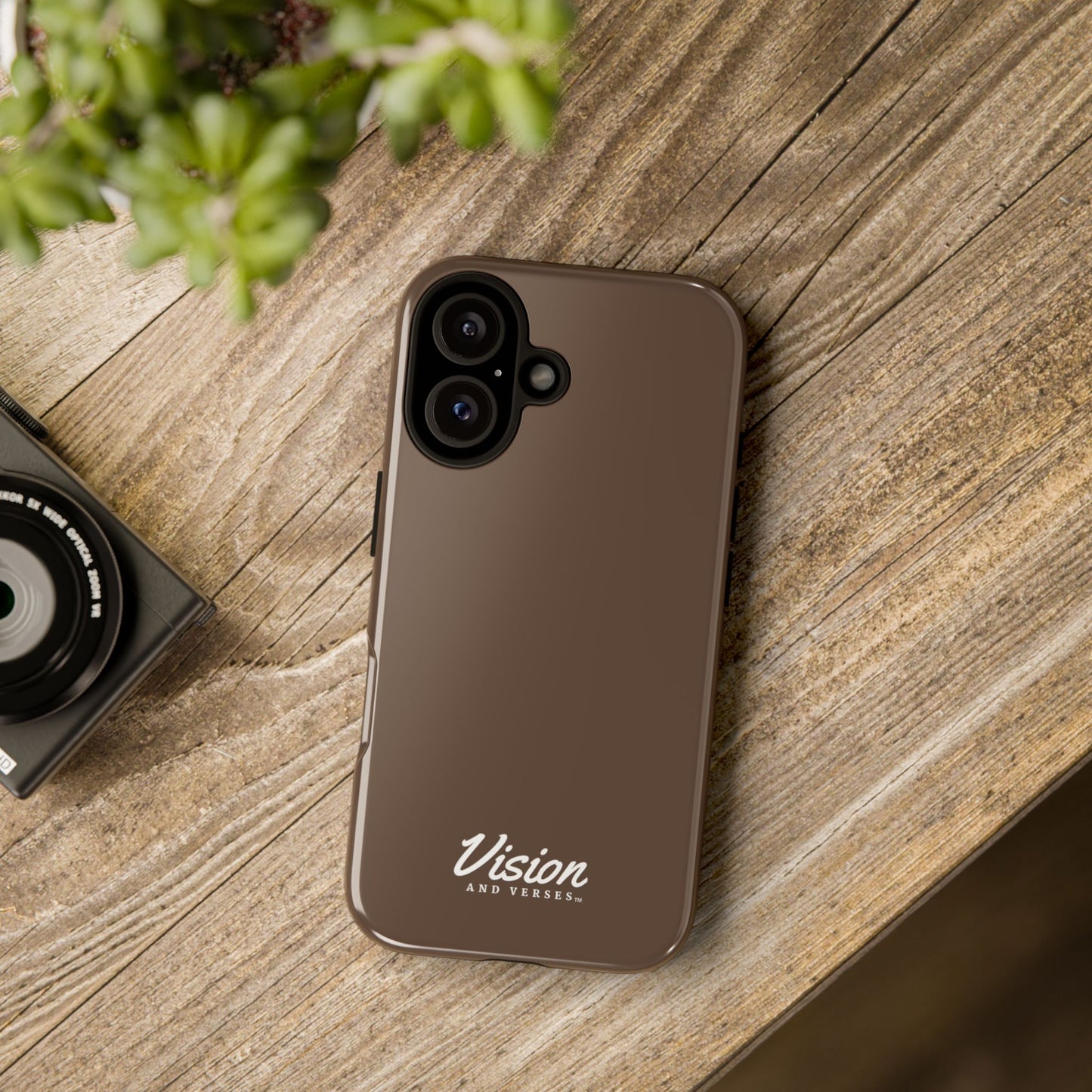 Brown Vision and Verses Tough Phone Case