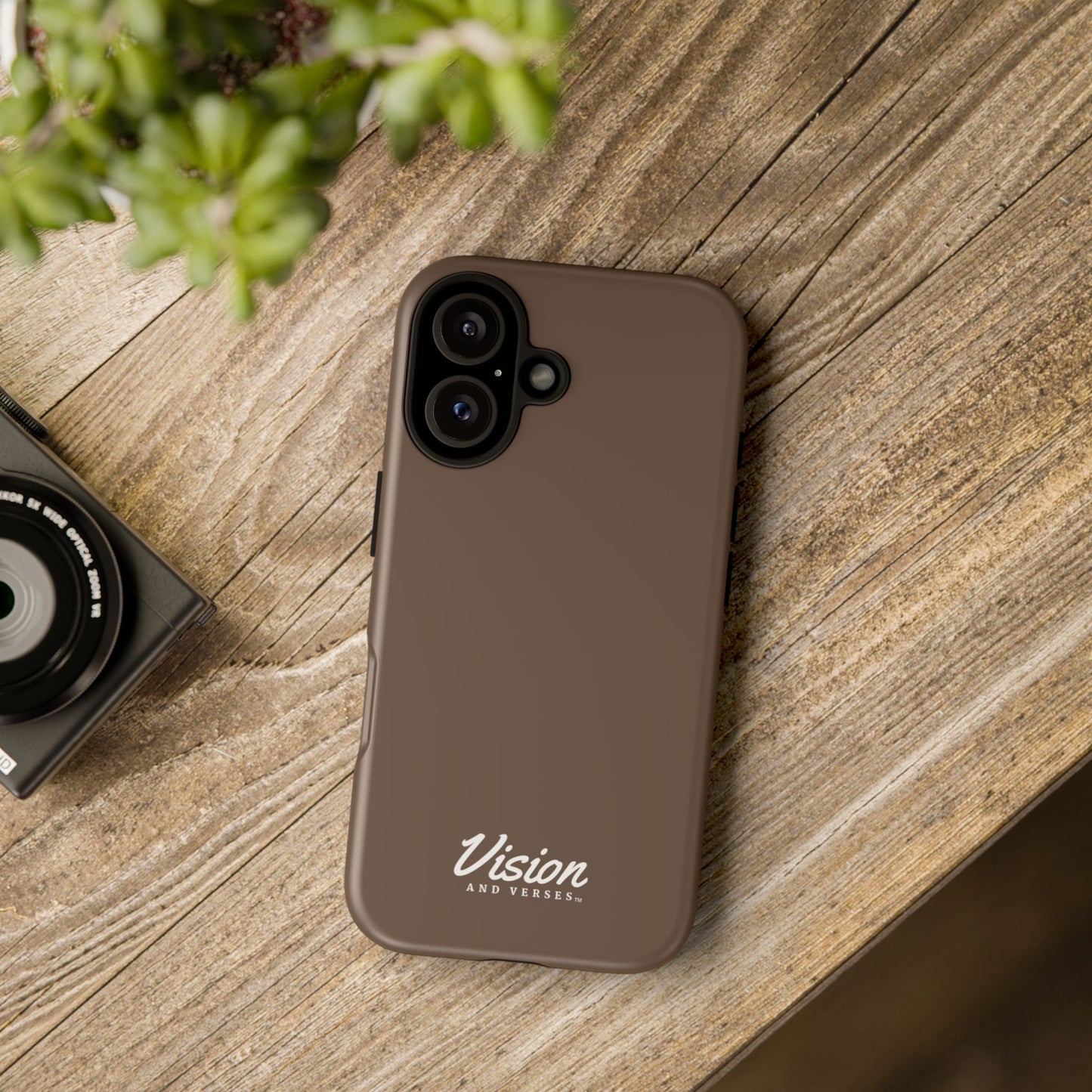 Brown Vision and Verses Tough Phone Case