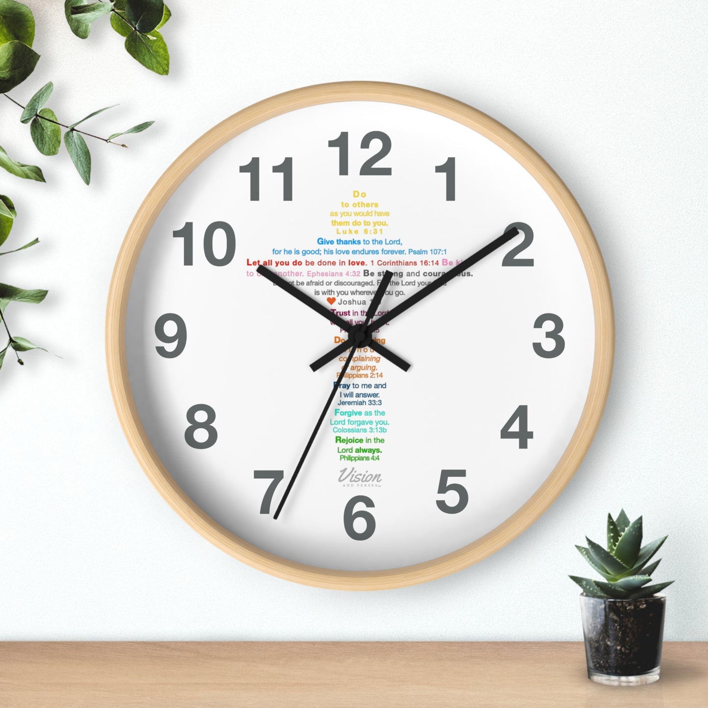 *MOST SOLD* The Kids Cross - Wall Clock (numbers)