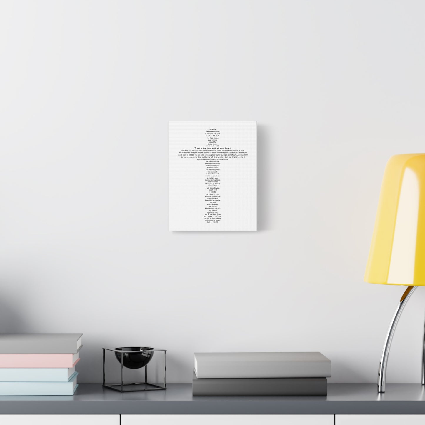 The Challenge Cross - Unframed Canvas Wall Art