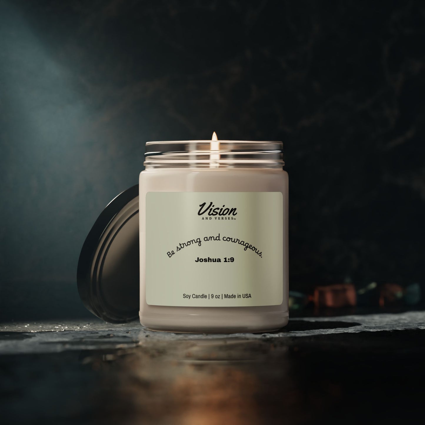 Joshua 1:9 | Scripture Scented Soy Candle (9oz)