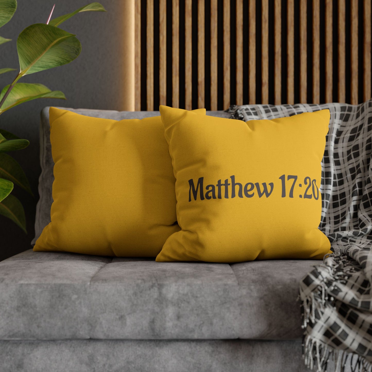 Charming Scripture Pillowcase (Matthew 17:20)