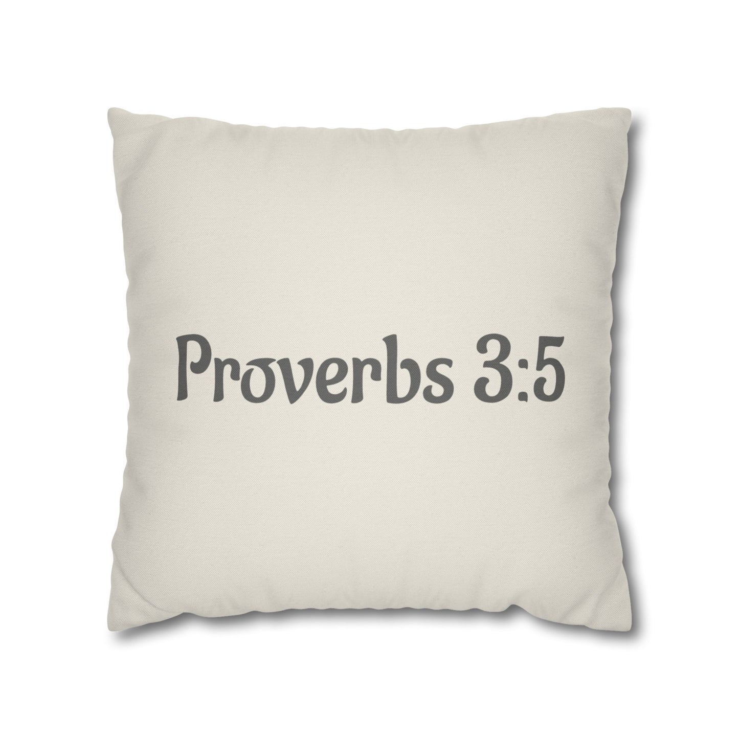 Charming Scripture Pillowcase (Proverbs 3:5)