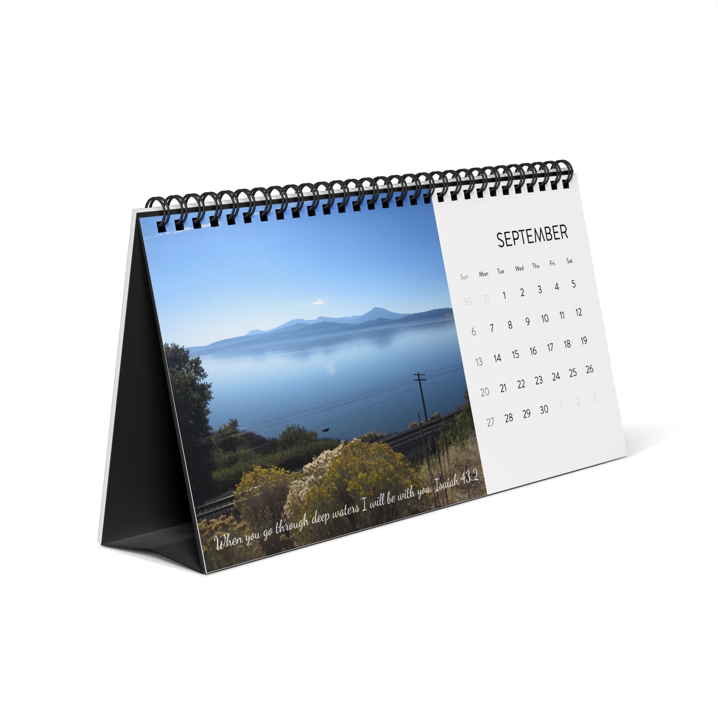 2026 Inspirational Desktop Calendar (The Challenge Cross)