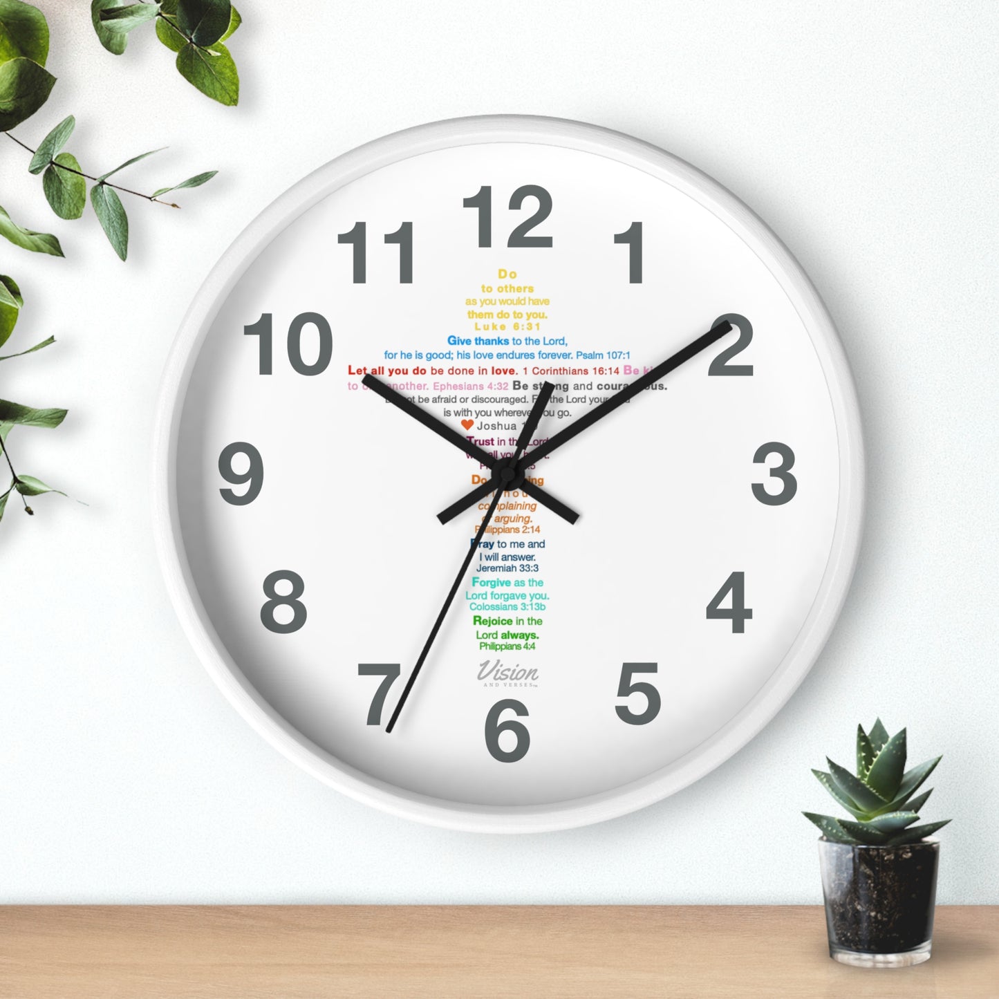 *MOST SOLD* The Kids Cross - Wall Clock (numbers)