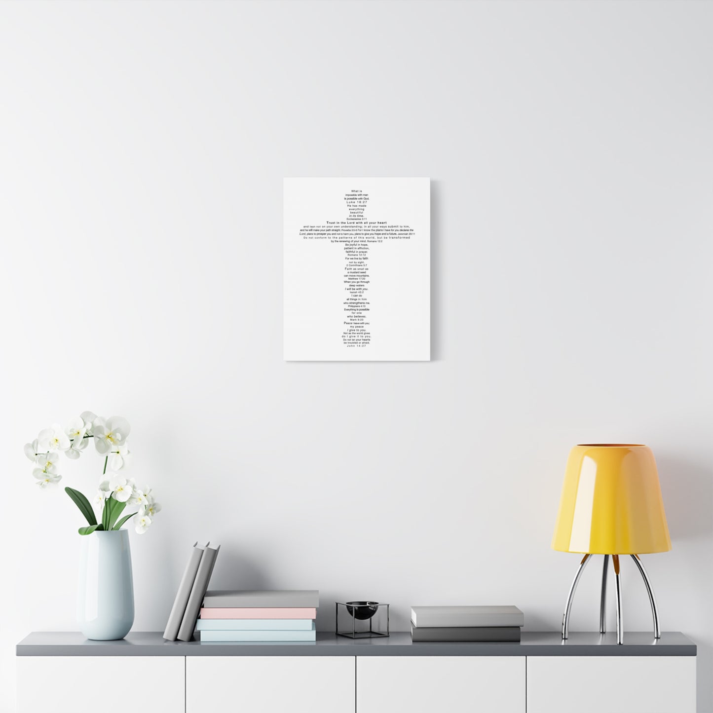 The Challenge Cross - Unframed Canvas Wall Art