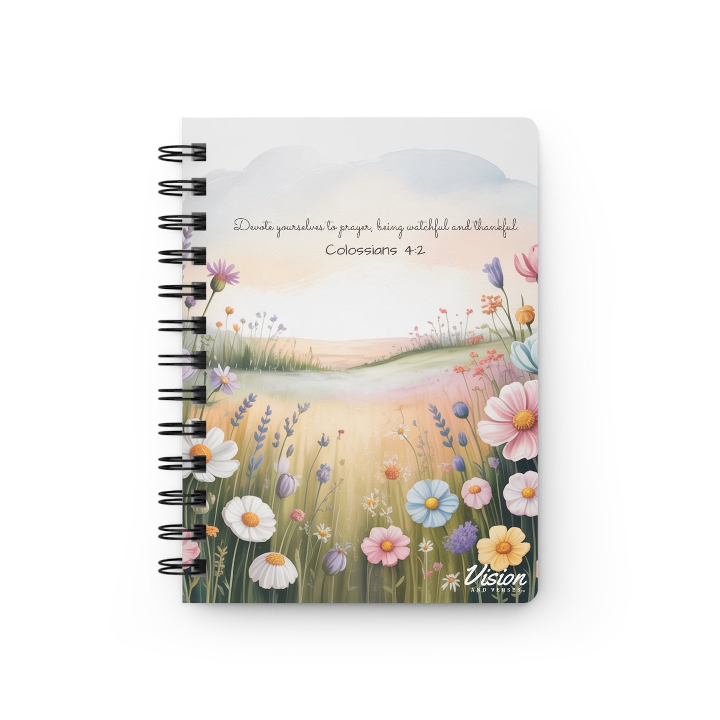 *NEW* Inspirational Spiral Journal (Colossians 4:2)