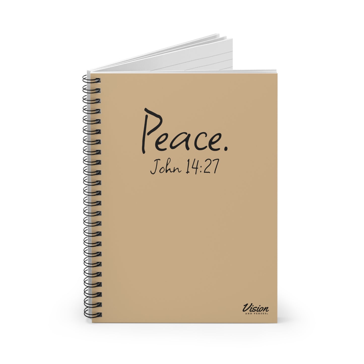 Inspirational Spiral Notebook (John 14:27)