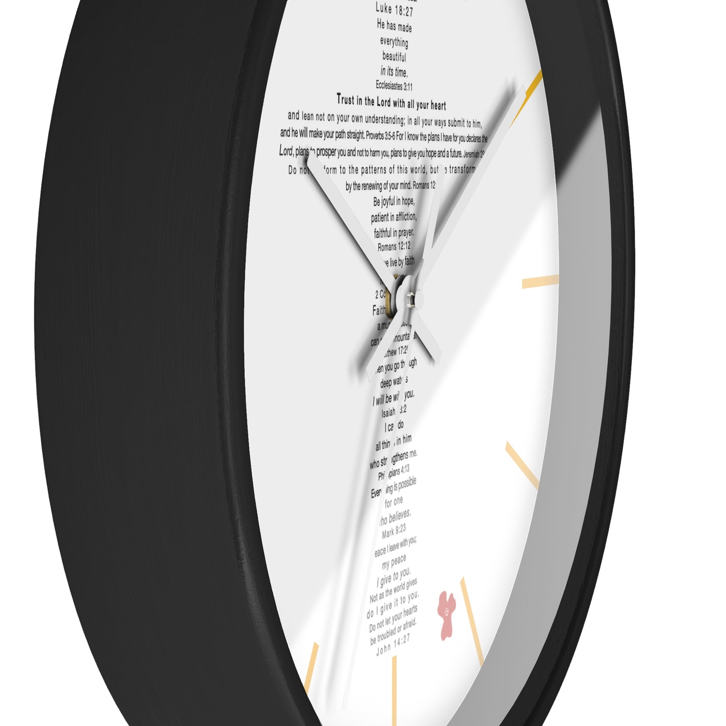 The Challenge Cross - Wall Clock (poppy)