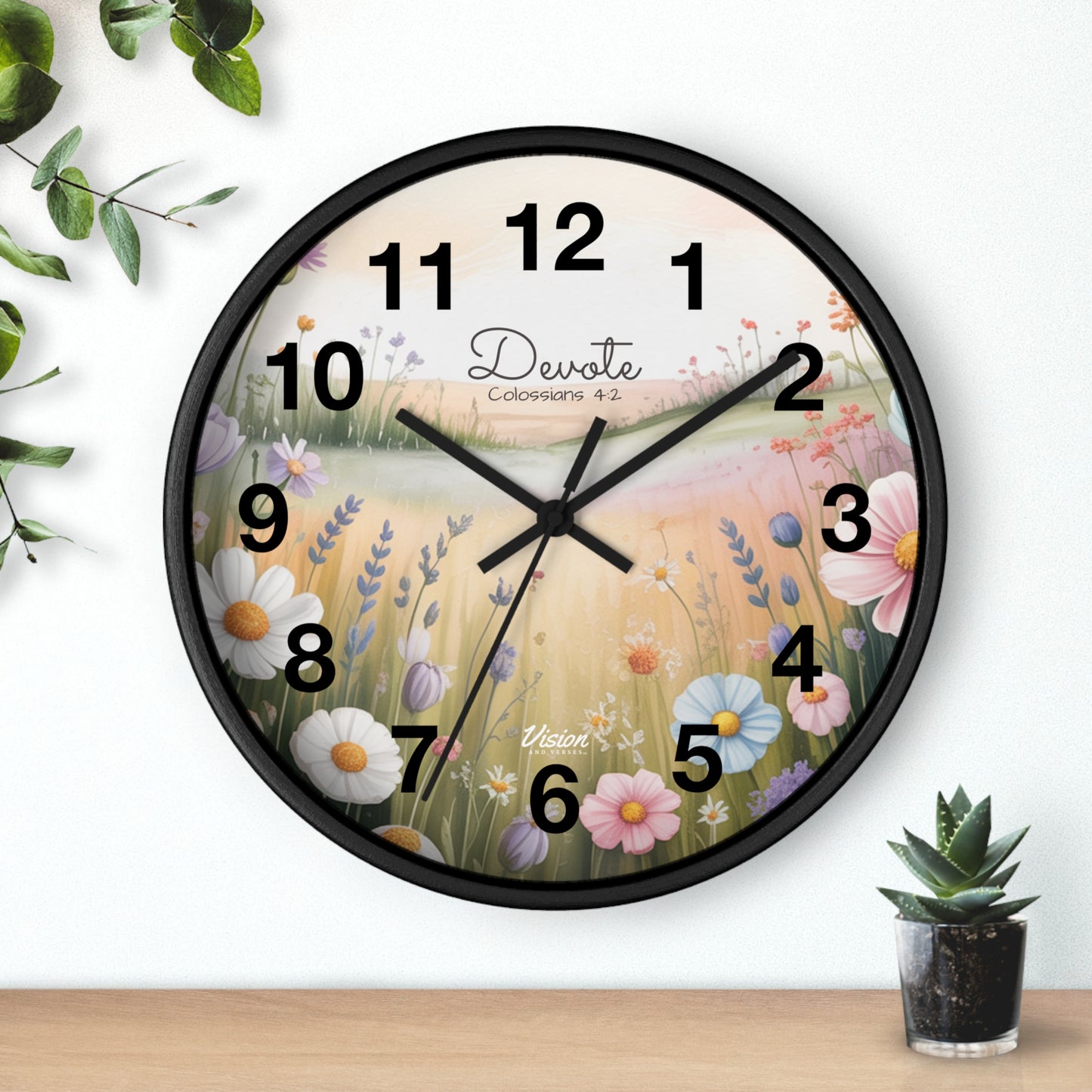 *NEW* Faithful "Devote" Wall Clock (Colossians 4:2)