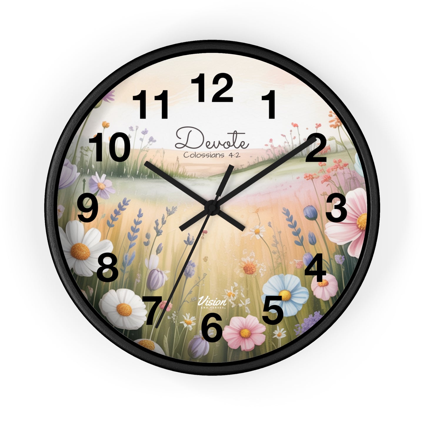 *NEW* Faithful "Devote" Wall Clock (Colossians 4:2)