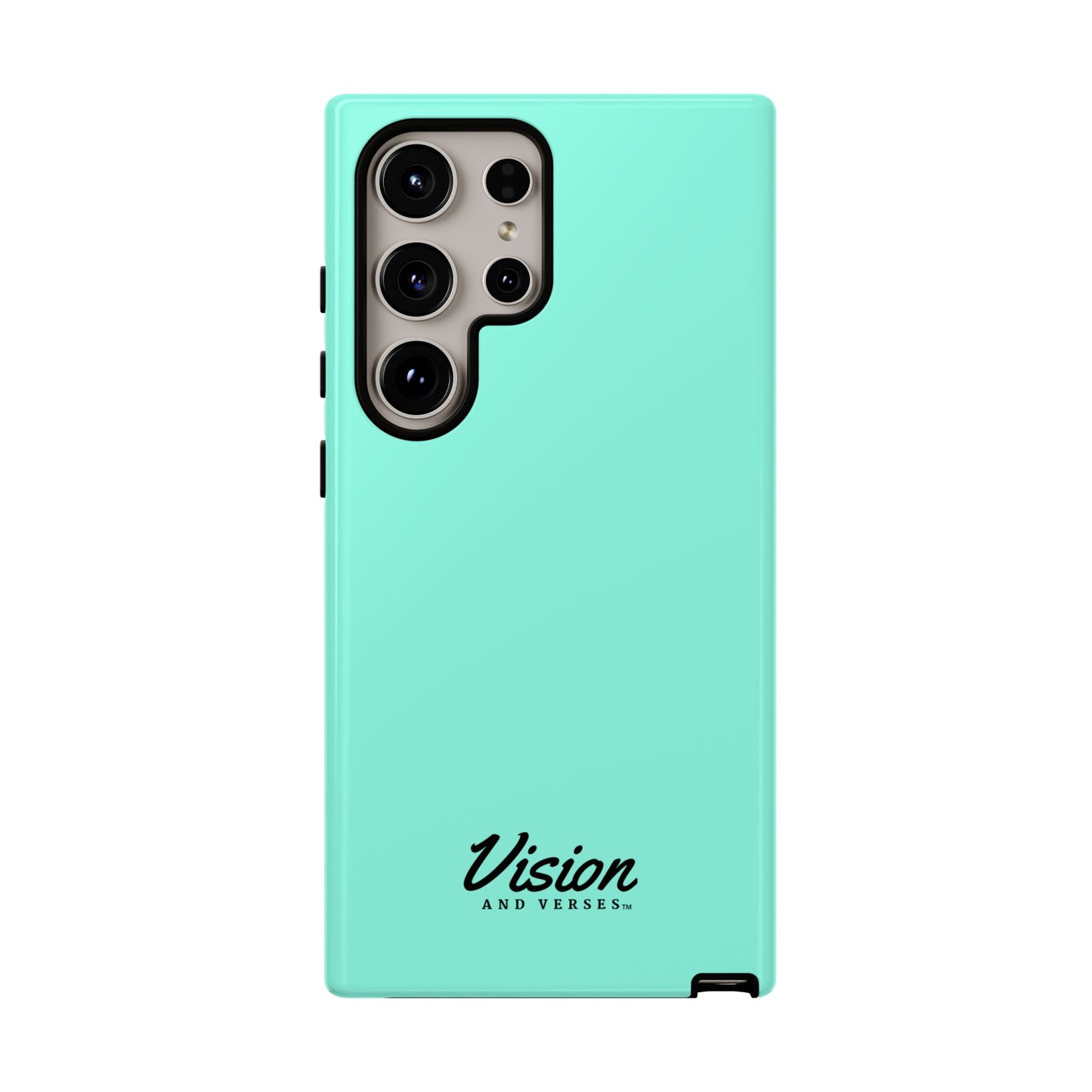 Aquamarine Vision and Verses Tough Phone Case