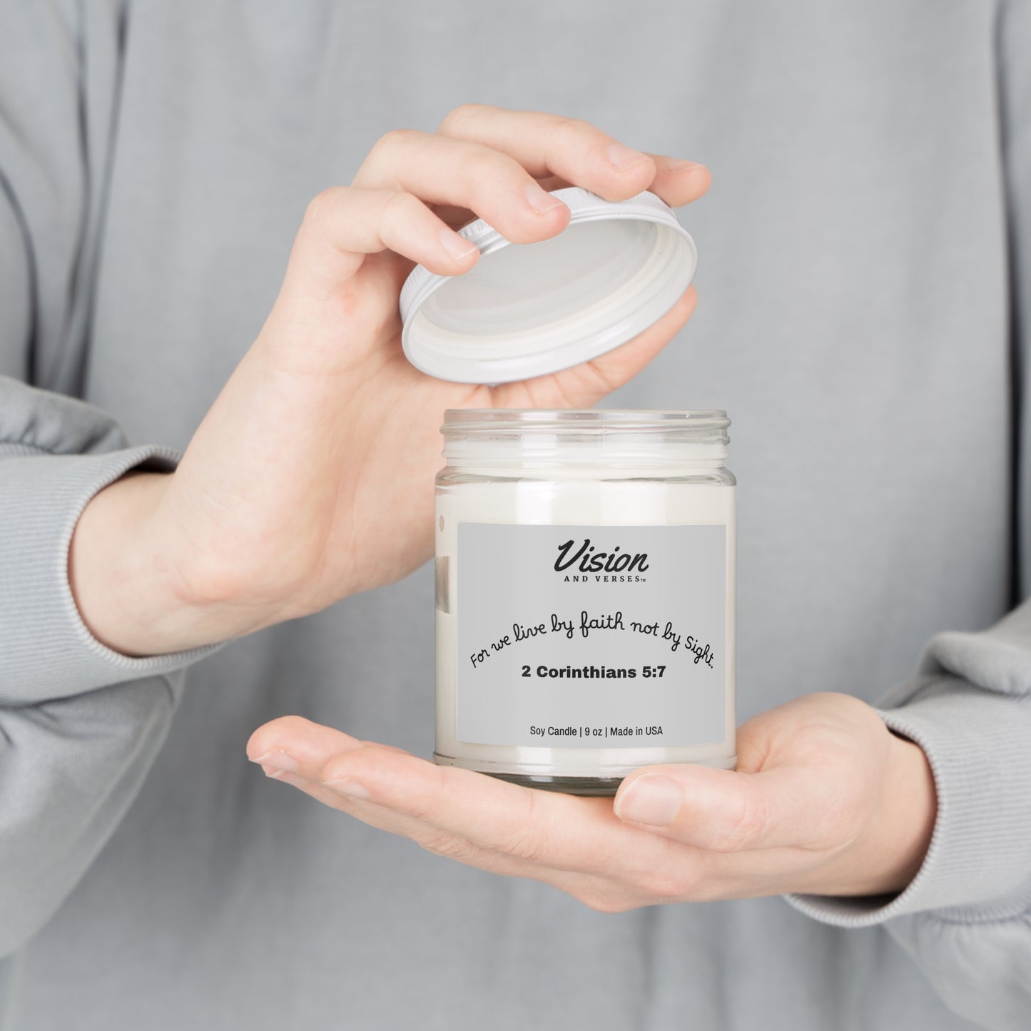 2 Corinthians 5:7 | Scripture Scented Soy Candle (9oz)