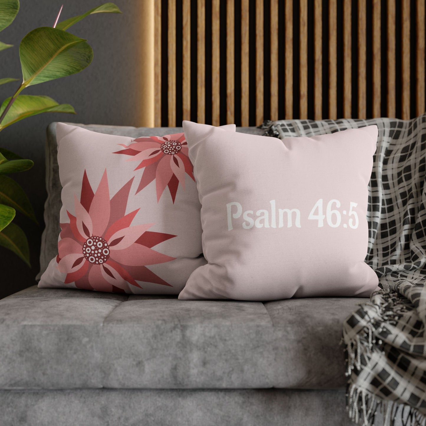 Charming Pinwheel Petal Pillowcase (Psalm 46:5)