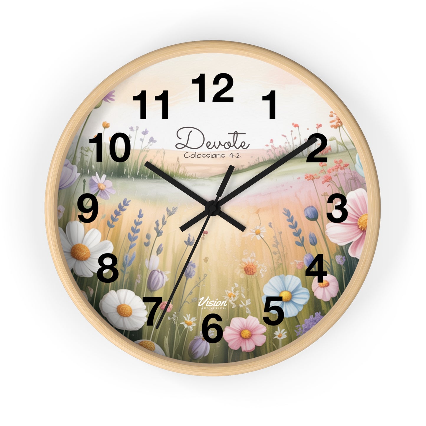 *NEW* Faithful "Devote" Wall Clock (Colossians 4:2)