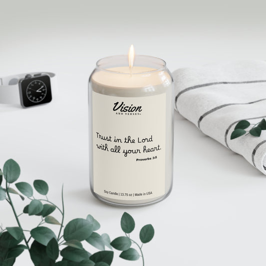 Proverbs 3:5 | Scripture Scented Soy Candle (13.75 oz)