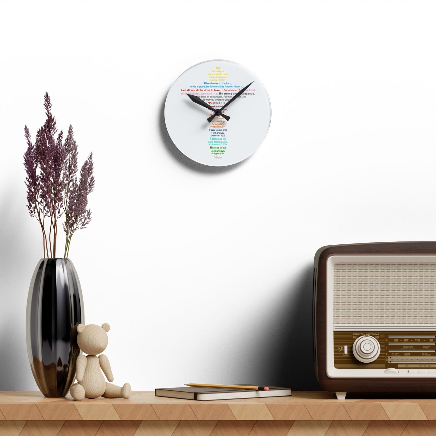 The Kids Cross - Acrylic Wall Clock