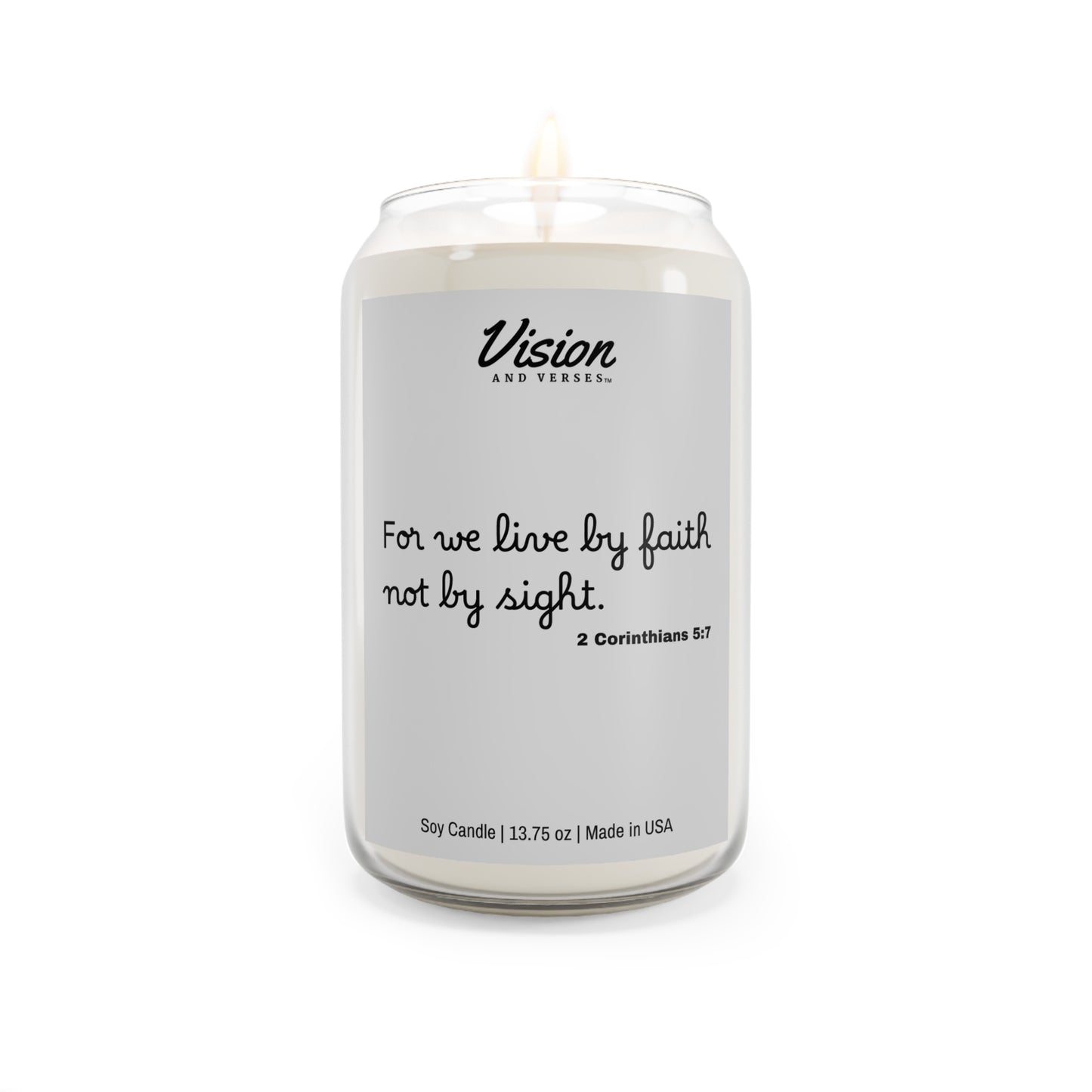 2 Corinthians 5:7 | Scripture Scented Soy Candle (13.75oz)
