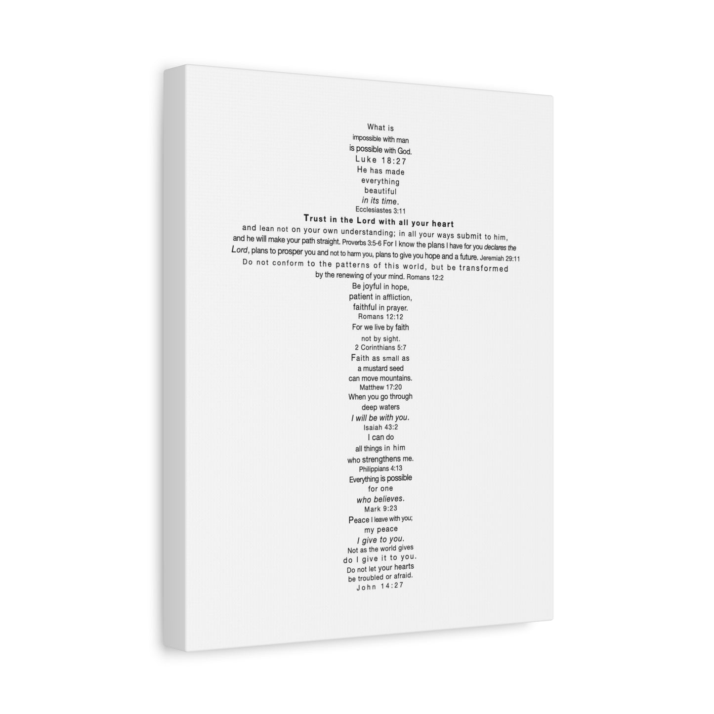 The Challenge Cross - Unframed Canvas Wall Art