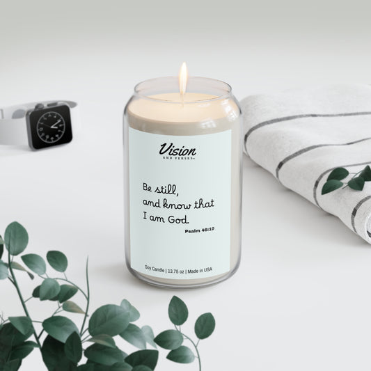 Psalm 46:10 | Scripture Scented Soy Candle (13.75oz)