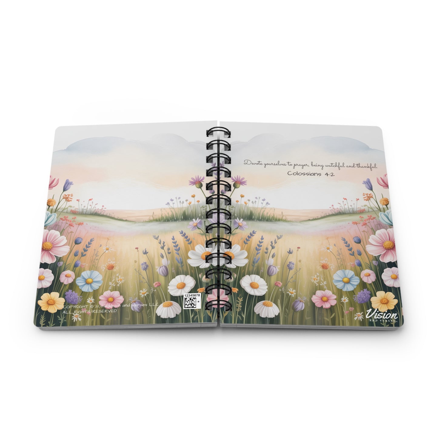 *NEW* Inspirational Spiral Journal (Colossians 4:2)