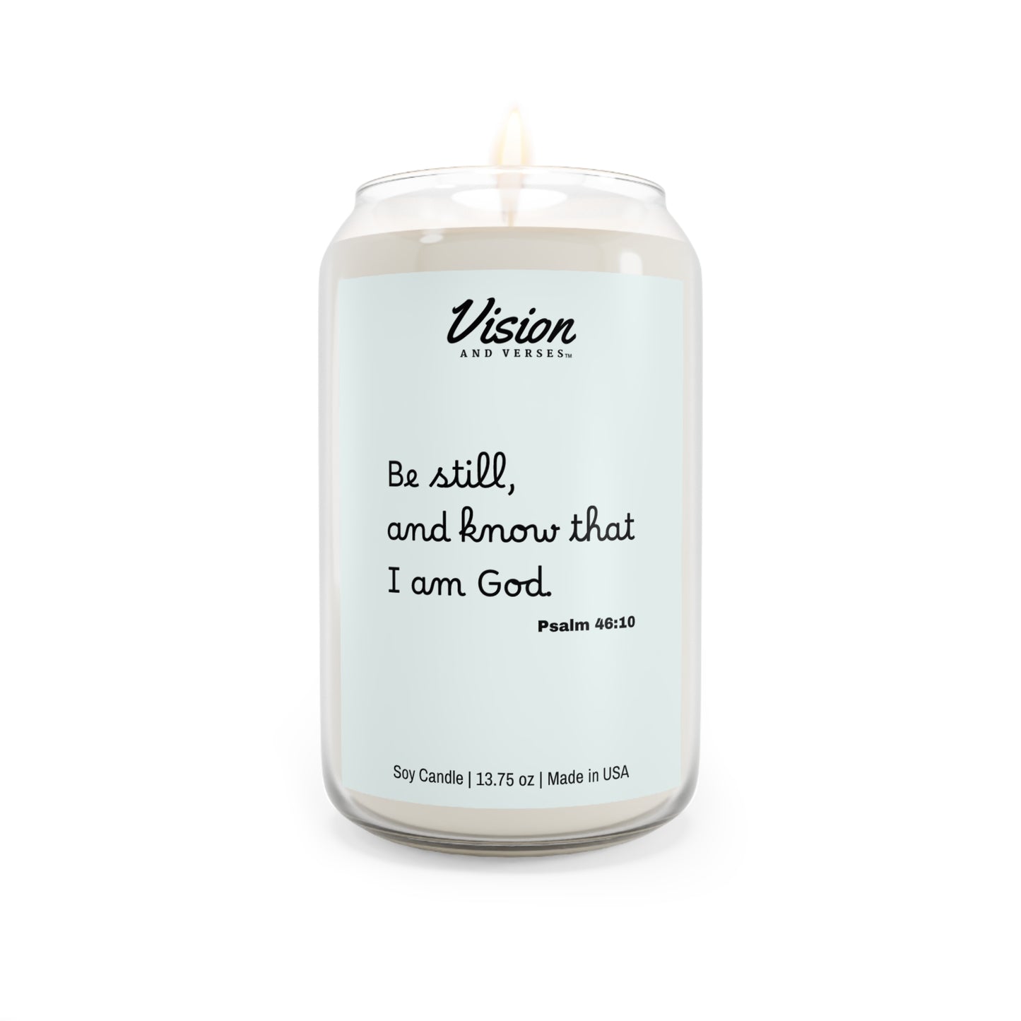 Psalm 46:10 | Scripture Scented Soy Candle (13.75oz)