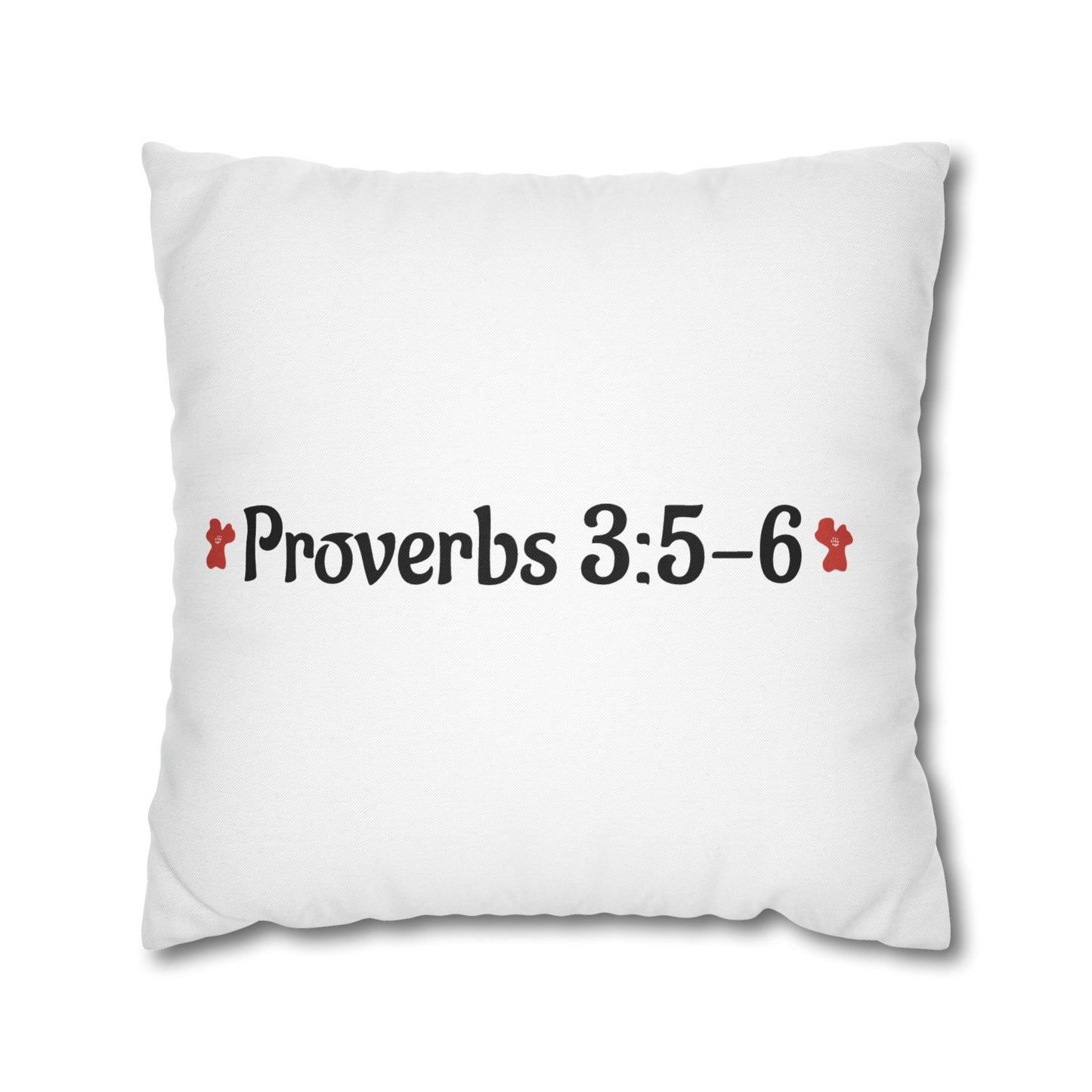 Charming Poppy Pillowcase (Proverbs 3:5-6)