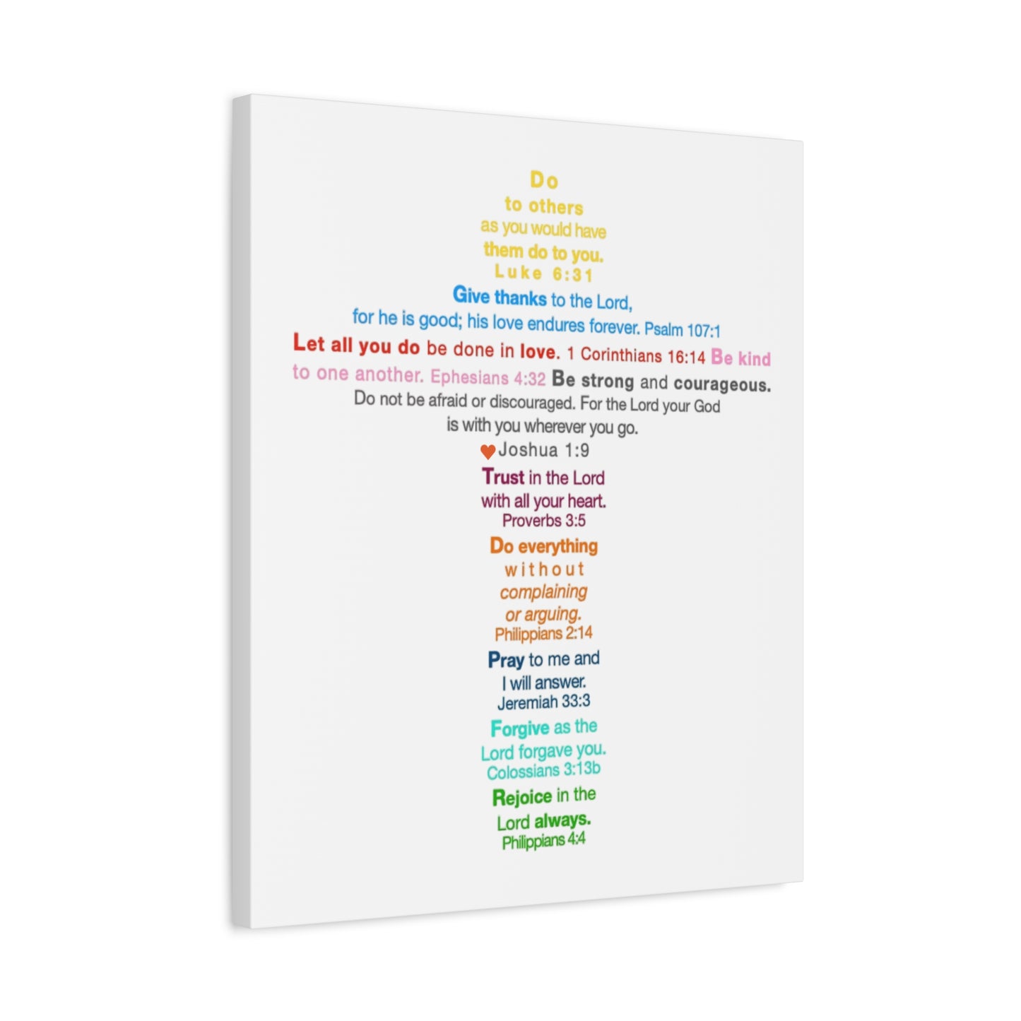 The Kids Cross - Unframed Canvas Wall Art