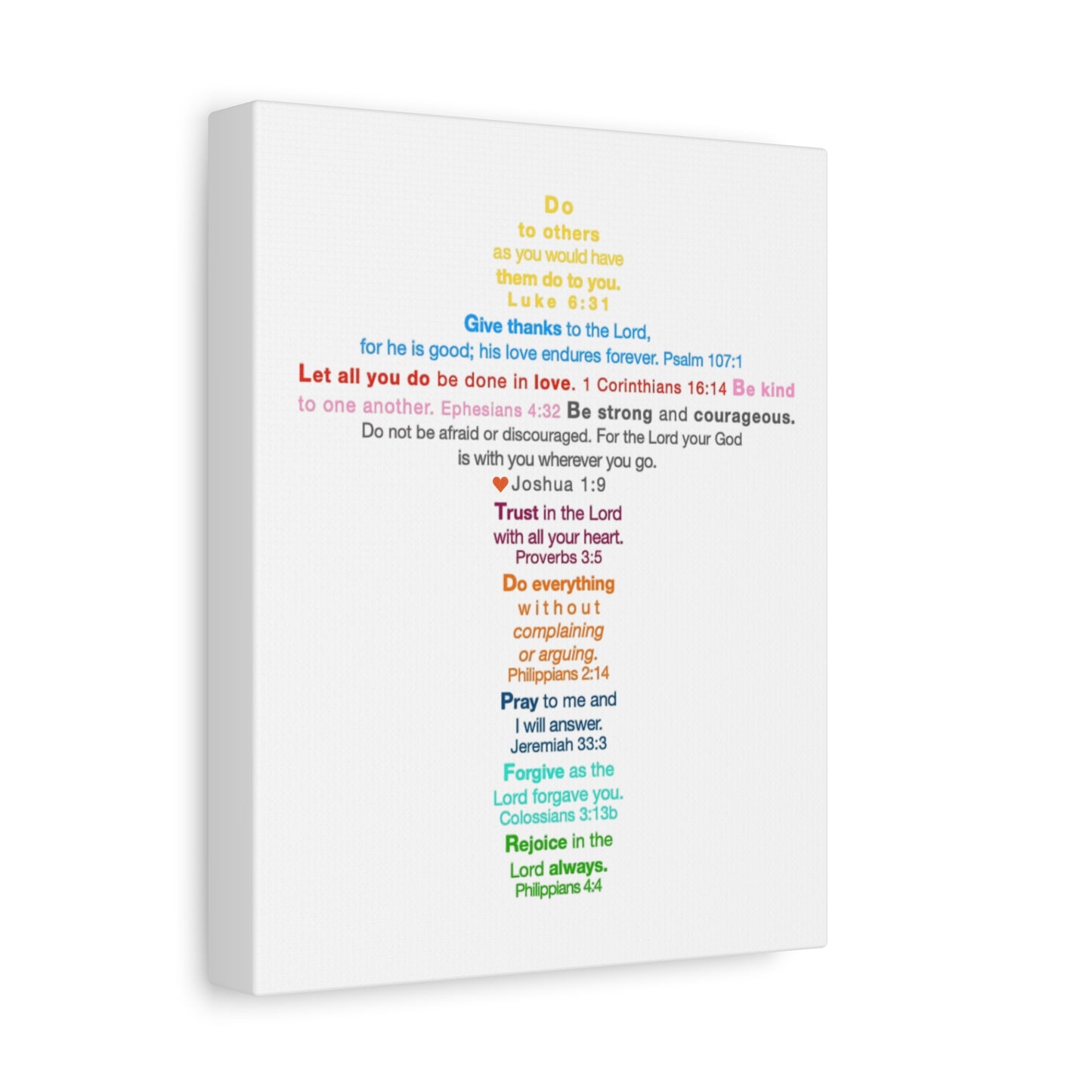 The Kids Cross - Unframed Canvas Wall Art