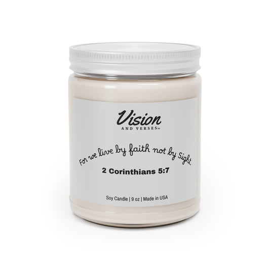 2 Corinthians 5:7 | Scripture Scented Soy Candle (9oz)