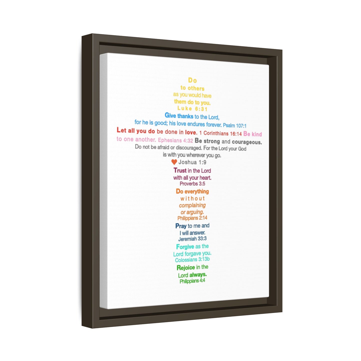 The Kids Cross - Framed Canvas Wall Art