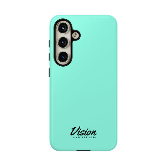 Aquamarine Vision and Verses Tough Phone Case