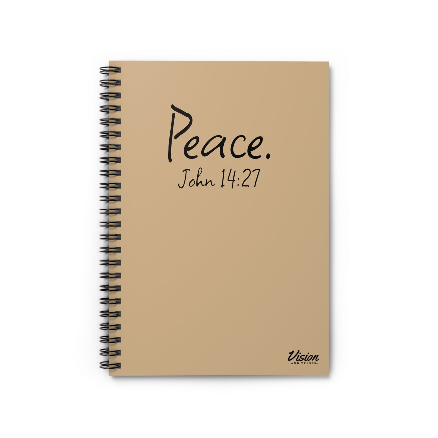 Inspirational Spiral Notebook (John 14:27)