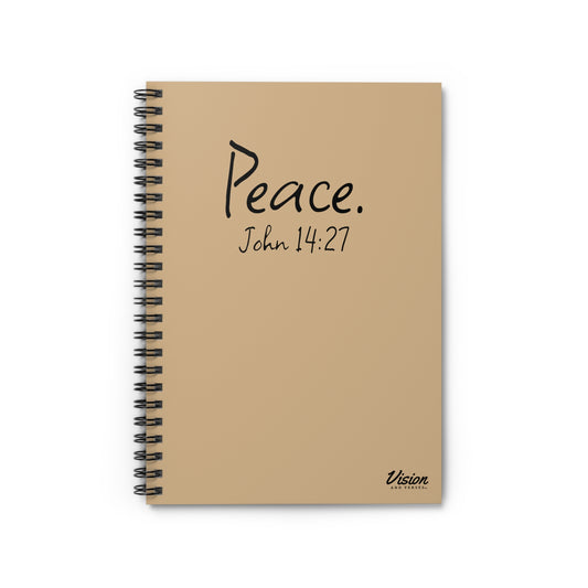 Inspirational Spiral Notebook (John 14:27)